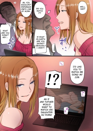 [Ourakuen] Musume ga AV Joyuu ni Natte Ita kara Sekkyou Suru | My Daughter Became a Pornstar So I'm Going to Scold Her [English] [friggo] - Page 3