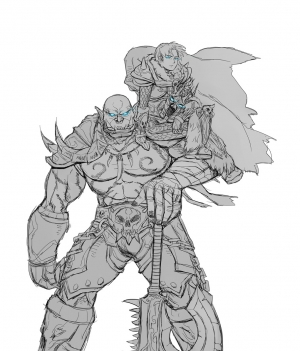  Lich King Anduin and Death Knight Garrosh 