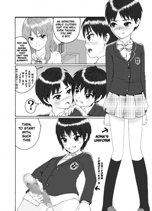 [Chijoku An] Futanari Sanshimai wa Josou Shounen no Anal ga Osuki | The Three Futanari Sisters Like to Have Anal Sex With the Crossdressing Boy [English] [tub] - Page 7