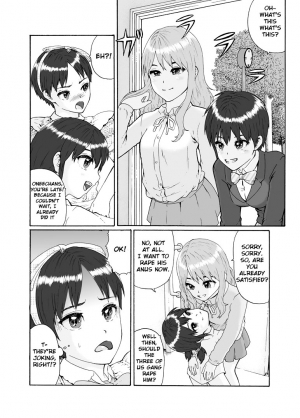 [Chijoku An] Futanari Sanshimai wa Josou Shounen no Anal ga Osuki | The Three Futanari Sisters Like to Have Anal Sex With the Crossdressing Boy [English] [tub] - Page 19