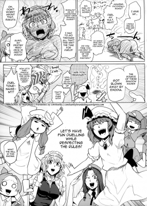 (Kouroumu 10) [Totsugasa (Sagattoru)] Kettou Ingi Ihen - Duelitia Sensation (Touhou Project) [English] [constantly] - Page 22