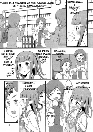 (C93) [Manaita] Sensei! Tsuugakuro de Jojisou Shitemite! | Teacher! Try dressing up as a girl on a school road! [English] - Page 15