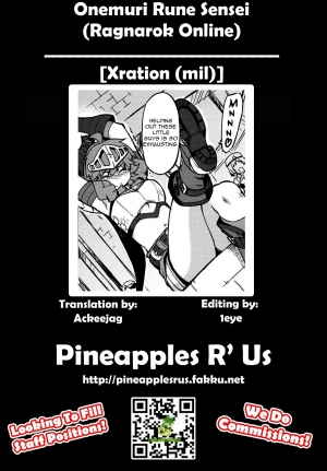 (RAG-FES33) [Xration (mil)] Onemuri Rune Sensei (Ragnarok Online) [English] =Pineapples r' Us= - Page 19