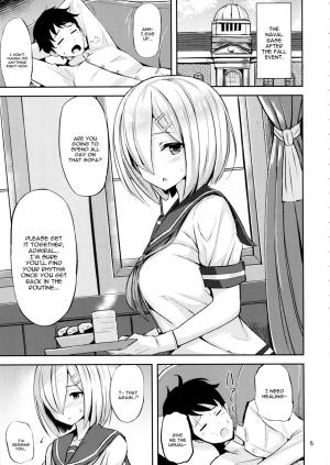 (C91) [Nijigen COMPLEX (Mitsukazu)] Hamakaze ni Iyasaretai. (Kantai Collection -KanColle-) [English] [constantly] - Page 5