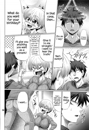 (C95) [Macchadokoro (Warashibe)] Uzaki-chan wa Sukebe Shitai (Uzaki-chan wa Asobitai!) [English] {Hennojin} - Page 4