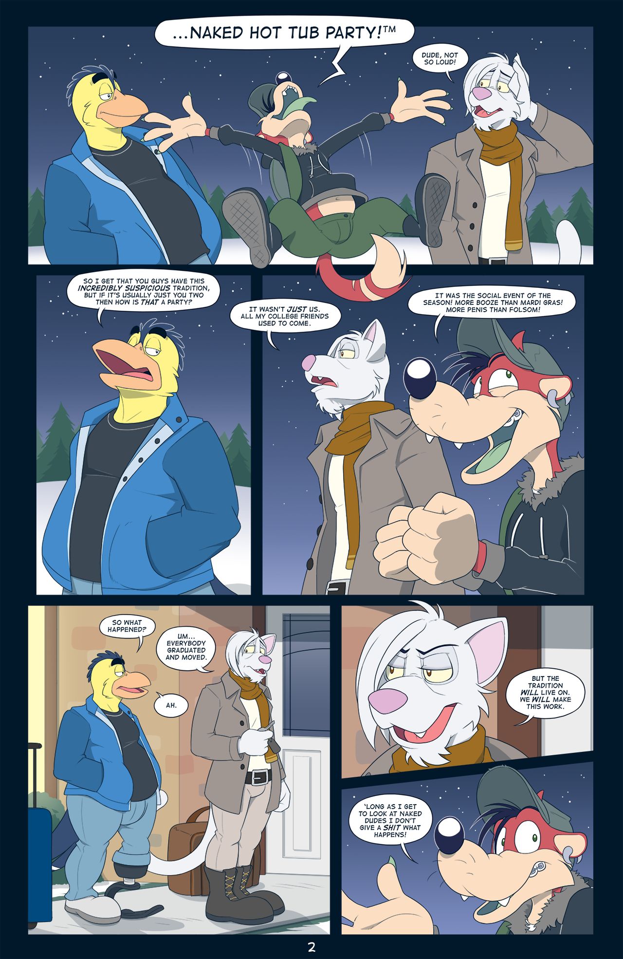 Anti Developmnt] Naked Hot Tub Party - Page 3 | Egg Comics