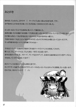 (C91) [YuKi-IRo (Yukiusagi.)] Patchou Milk (Touhou Project) [English] {Hennojin} - Page 17