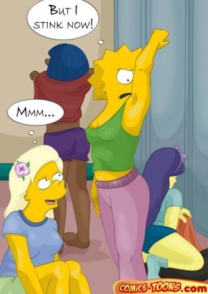 Simpsons Lesbian - The Simpsons â€“ Lesbian Orgy At School Gym - lesbian porn ...