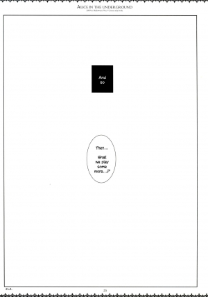 (Puniket 20) [Chronolog, Shoujo Zukin (Sakurazawa Izumi, Hatomugi Munmun)] Alice in the underground (Soul Eater)[English] - Page 23