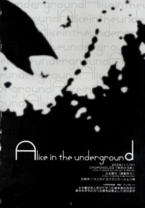 (Puniket 20) [Chronolog, Shoujo Zukin (Sakurazawa Izumi, Hatomugi Munmun)] Alice in the underground (Soul Eater)[English] - Page 41