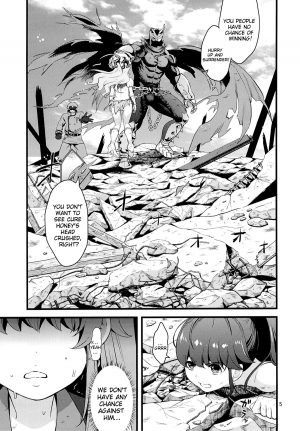 (C86) [Yamada Ichizoku. (Fukurokouji, Mokyu)] Tekizen Toubou | Desertion Under Fire (HappinessCharge Precure!) [English] {doujin-moe.us} - Page 4