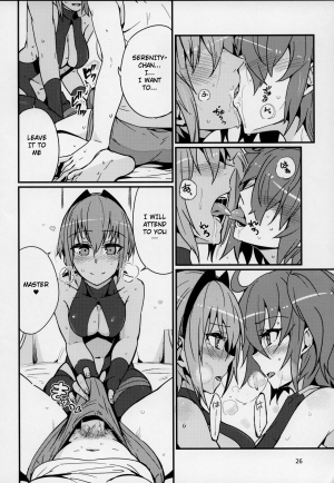  (C92) [Marutori no Chazuke (Torichamaru)] Seihitsu-chan wa Sawareraretai | Serenity-chan wants to be touched (Fate/Grand Order) [English]  - Page 26