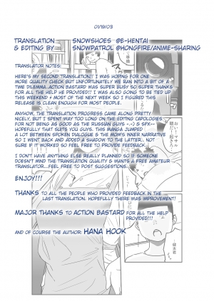 [Hana Hook] Hahaoya Shikkaku - Watashi wa Musuko Tomodachi no Mesu Buta Dorei [English] {snowshoes} - Page 35