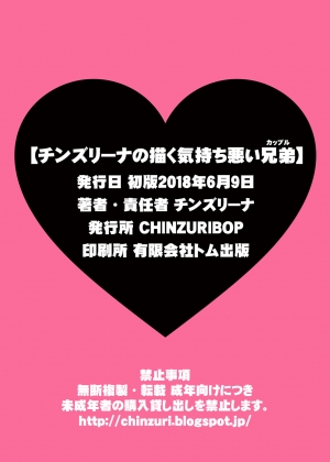 [CHINZURI BOP (Chinzurena)] Chinzurena no Kaku Kimochi Warui Couple | Chinzurena's Nasty Brothers [English] [MintVoid] [Digital] - Page 21