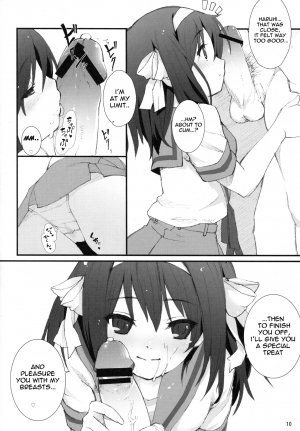 [Toward the Sky (Yuuka)] Honto wa Okotteru no yo! Baka... | I Really Am Angry! Idiot... (Suzumiya Haruhi no Yuuutsu) [English] [life4Kaoru] - Page 10