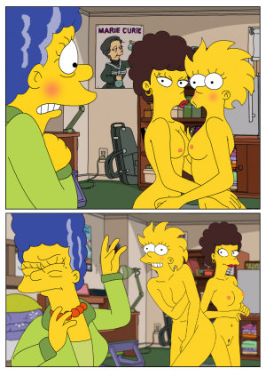 300px x 423px - Marge and Lisa Simpsons go Lesbian â€“ The Simpsons - incest ...