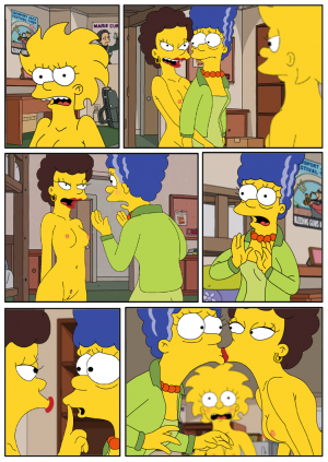 Lesbian Cartoon Comics - Marge and Lisa Simpsons go Lesbian â€“ The Simpsons - incest ...