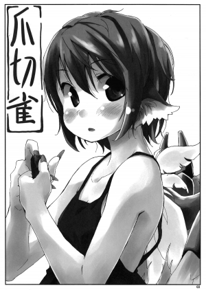 (C80) [Animal Passion (Yude Pea)] Tsumekiri Suzume | Nail Clipping Sparrow (Touhou Project) [English] {pesu} - Page 3