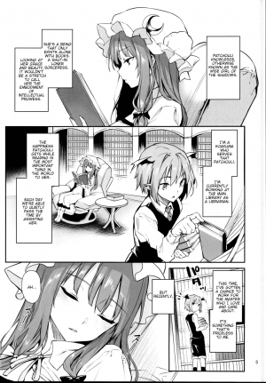 (C95) [Anmitsuyomogitei (Michiking)] Inemuri Jouzu no Daitoshokan (Touhou Project) [English] [dirtybox] - Page 6