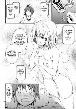 (C86) [Hibi Rakuraku (Aoki Kanji)] Momioka no Hatsujou | Momioka's Horniness (To LOVE-Ru) [English] {doujin-moe.us} - Page 12