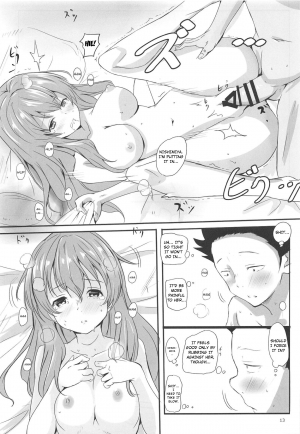 (C91) [Omocha Kaden (Beni Bana)] Shoutan to Shoutan (Koe no Katachi) (English) - Page 12