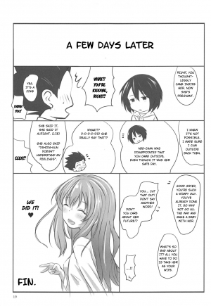 (C91) [Omocha Kaden (Beni Bana)] Shoutan to Shoutan (Koe no Katachi) (English) - Page 18