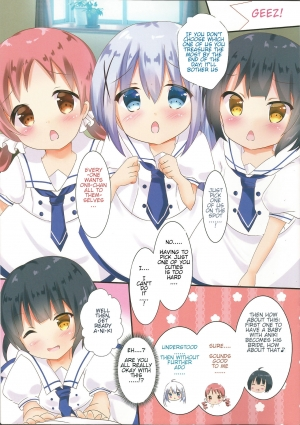 (COMIC1☆13) [CARAMEL CRUNCH! (Rikatan)] Kozukuri Chimahametai (Gochuumon wa Usagi desu ka?) [English] - Page 4