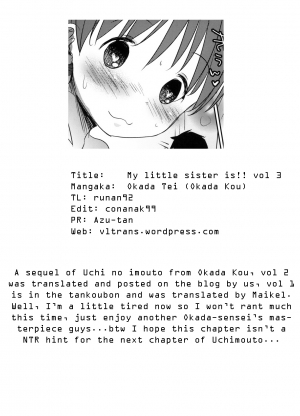 (C81) [Okadatei (Okada Kou)] Uchi no Imouto ga!! 3 | My little sister is!! vol.3 [English] [VLtrans] - Page 22