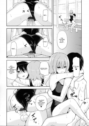 (Futaket 8.5) [Oshiruko Kan (Piririnegi)] Shishunki Poolside [English] - Page 12