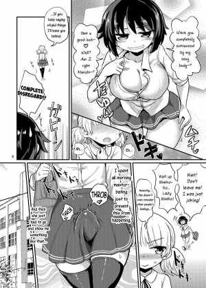 (C90) [Konnyaku Nabe (Magifuro Konnyaku)] Futanari Musume wa Jibun no Chinpo ni Katenai. | The Futanari Girl Can't Win Against Her Dick. [English] [EHCOVE] - Page 7