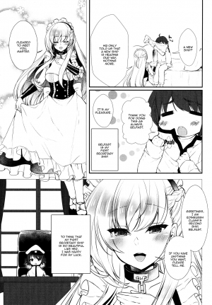 (C94) [pit.ra.bit (Niwaka Yuan)] Belfast desu, Goshujin-sama. | My name's Belfast, Master. (Azur Lane) [English] {Doujins.com} - Page 5