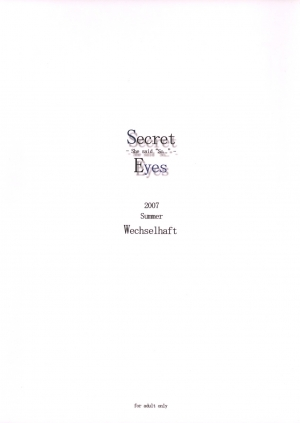 (C72) [Wechselhaft (Kima-gray)] Secret Eyes - She said ''So...'' (The Melancholy of Haruhi Suzumiya) [English] [redCoMet] - Page 24