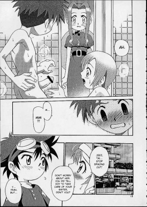 [Studio Tar (Kyouichirou, Shamon)] Jou-kun, Juken de Ketsukacchin. (Digimon Adventure) [English] [desudesu] - Page 13