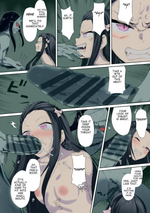 (C96) [Nameless (GuiZhenCao)] Moshi Nezuko ga Warui Hito ni Tsukamattara... (Kimetsu no Yaiba) [English] [Colorized] - Page 8