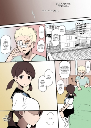 [Terasu MC] 4P Manga Kokujin no Tenkousei ni Osananajimi o NTR ru [English] [Colorized] - Page 3