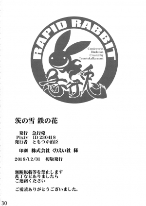 (C95) [Rapid Rabbit (Tomotsuka Haruomi)] Ibara no Yuki Tetsu no Hana (Fate/Grand Order) [English] [constantly] - Page 30